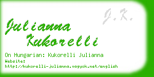 julianna kukorelli business card